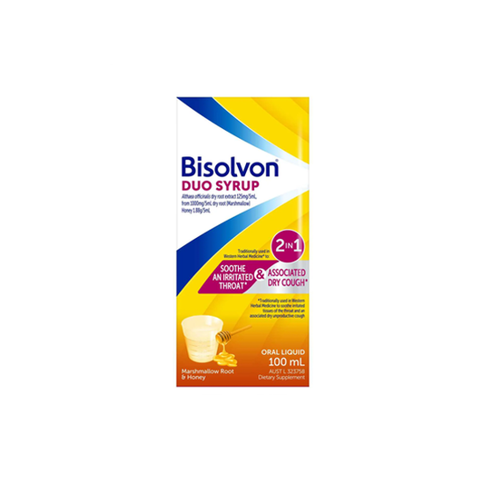 Bisolvon Duo Syrup Marshmallow Root & Honey 100ml