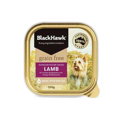 Black Hawk Grain Free Lamb Adult Dog Can 100gx9