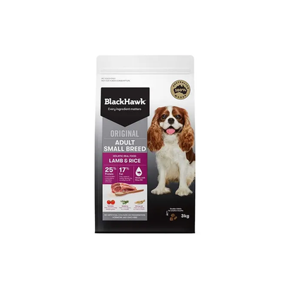 Black Hawk Lamb & Rice Small Breed Adult Dog Food 10Kg