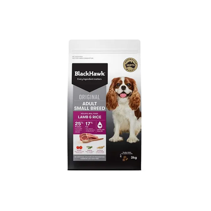 Black Hawk Lamb & Rice Small Breed Adult Dog Food 3Kg