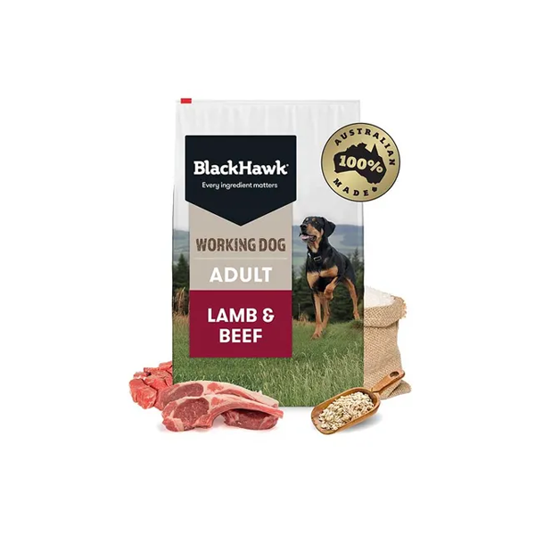 Black Hawk Working Dog Lamb Beef Adult Dog Food 20kg