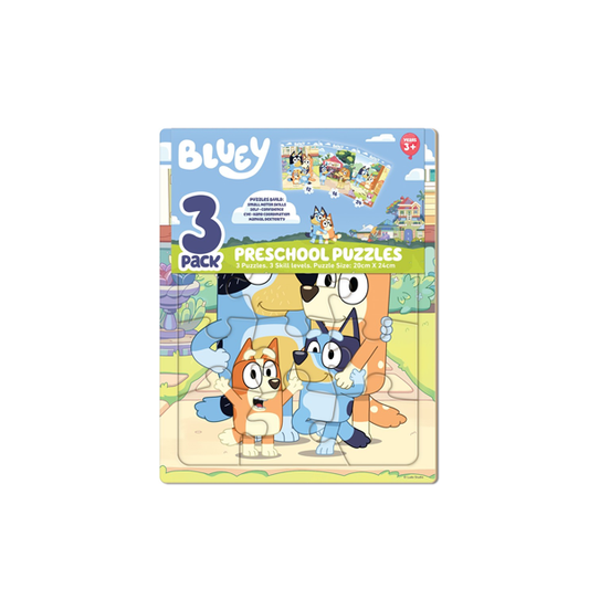 Bluey Preschool Puzzles 3 Pack