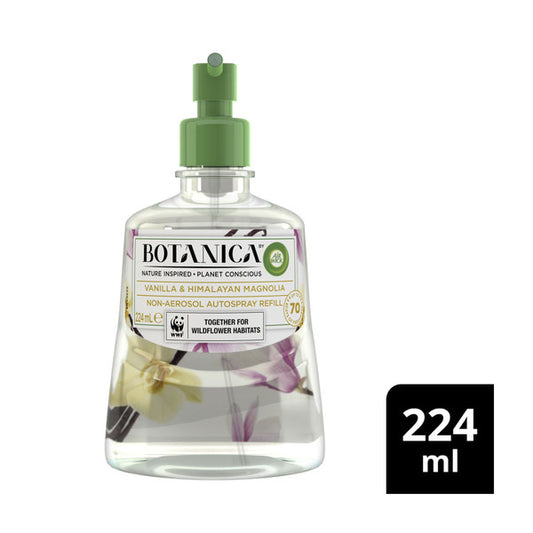 Botanica By Air Wick Vanilla & Himalayan Magnolia Automatic Spray Refill | 224mL