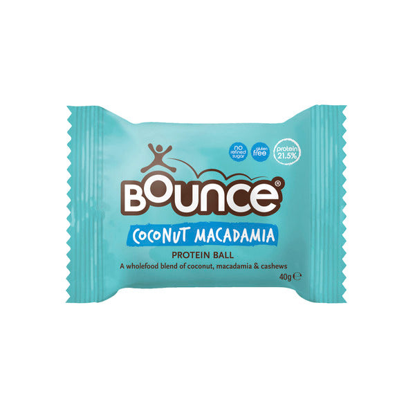Bounce Gluten Free Coconut Macadamia Natural Energy Ball | 40g