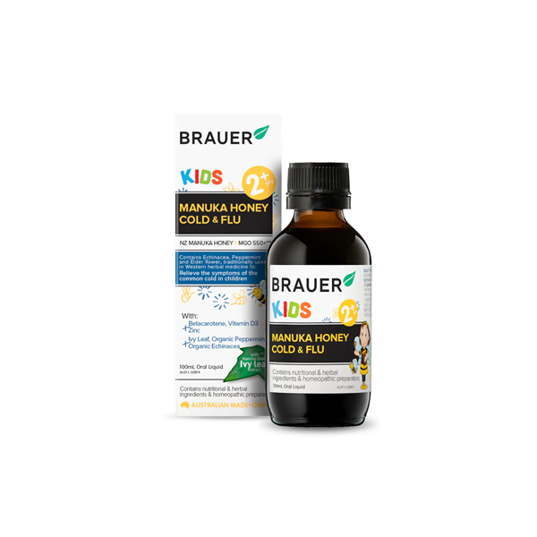 Brauer Kids Manuka Honey Cold & Flu 100ml