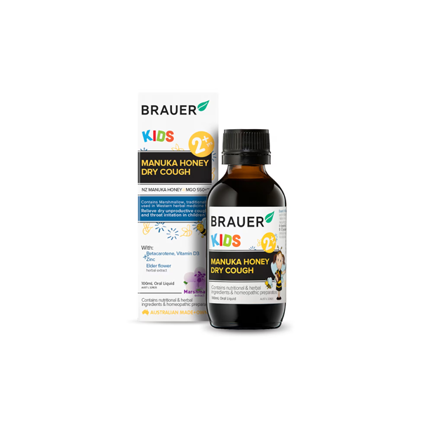 Brauer Kids Manuka Honey Dry Cough 100ml