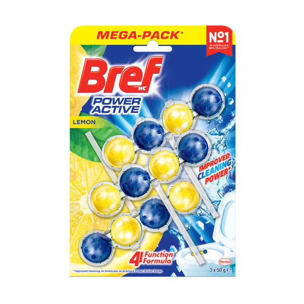 Bref Power Active Juicy Lemon Toilet Cleaner | 3 pack