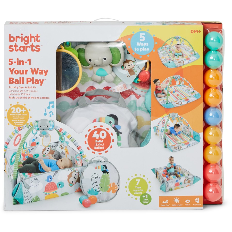 Bright Starts 5-in-1 Your Way Ball Play Activity Gym & Ball Pit - Totally Tropical