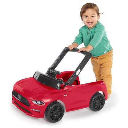 Bright Starts Ford Mustang 3-in-1 Baby Toddler Walker Toys Car Push 6-12m Red