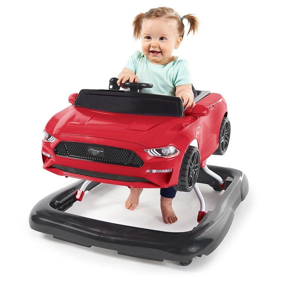 Bright Starts Ford Mustang 3-in-1 Baby Toddler Walker Toys Car Push 6-12m Red