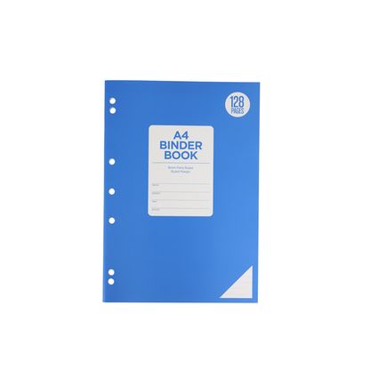 Brilliant Basics A4 Binder Book 128 Pages - Blue