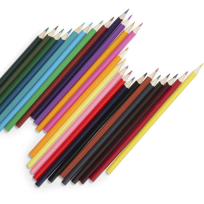 Brilliant Basics Triangular Coloured Pencils 24 Pack - Multi