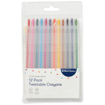 Brilliant Basics Twistable Crayons 12 Pack - Multi