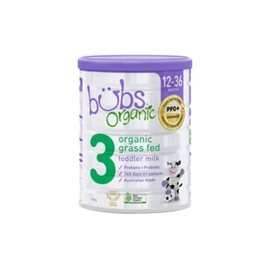 Bubs Organic Grass Fed Formula Stage 3 Toddler | 800g