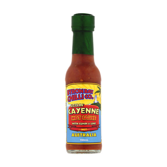 Byron Bay Chilli Co. Sizzling Cayenne Hot Sauce | 150mL