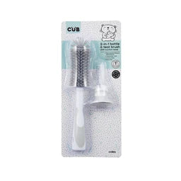 CUB 2 In 1 Bottle & Teat Brush With Silicone Base | 1 each