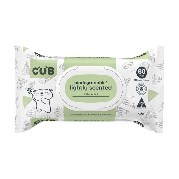 CUB Biodegradable Lightly Scented Baby Wipes | 80 pack – Shop & Dispatch