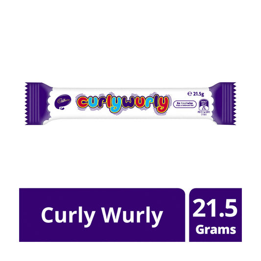 Cadbury Curly Wurly Chocolate Bar | 21.5g x 2 Pack