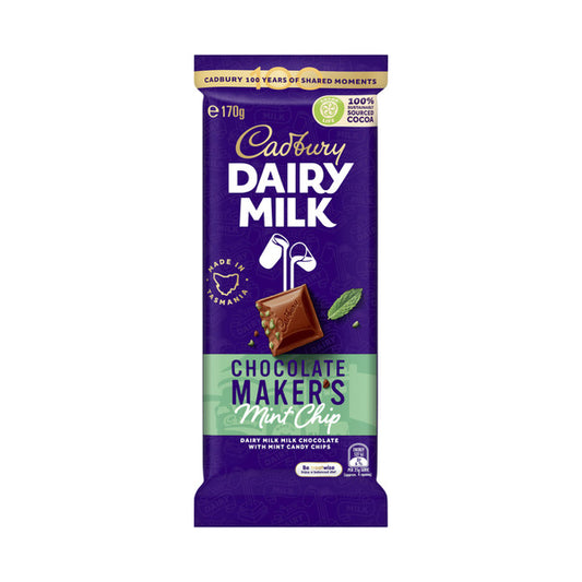 Cadbury Dairy Milk Chocolate Maker's Mint Chip Block | 165g