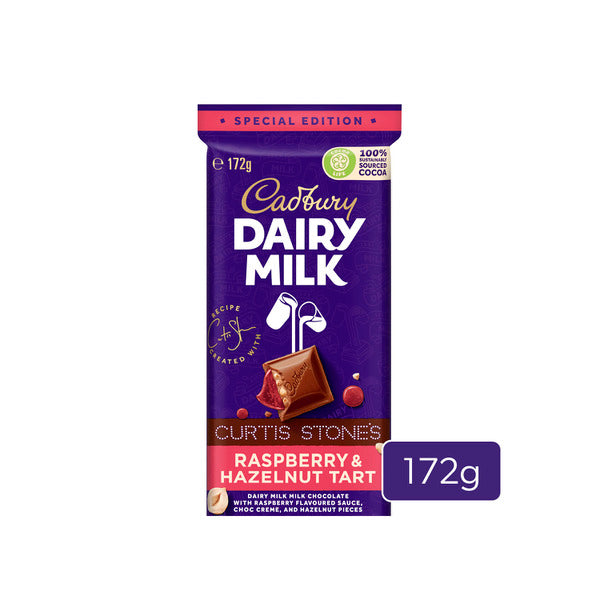 Cadbury Dairy Milk Curtis Stones Raspberry & Hazelnut Tart Chocolate B ...