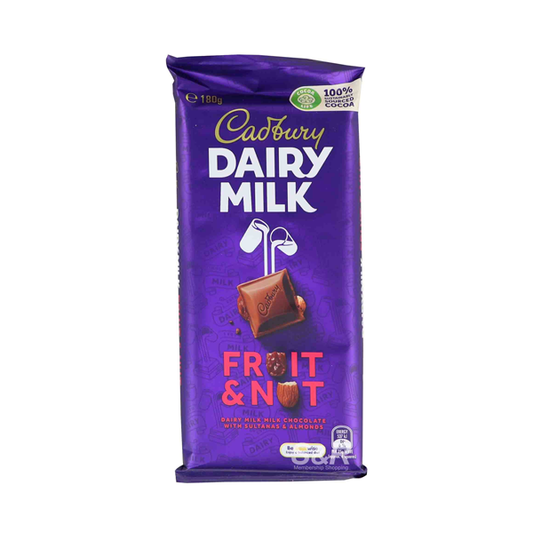 Cadbury Dairy Milk Fruit and Nut Chocolate Block | 180g