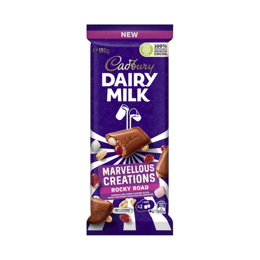 Cadbury Dairy Milk Marvellous Creations Rocky Road Chocolate Block | 190g