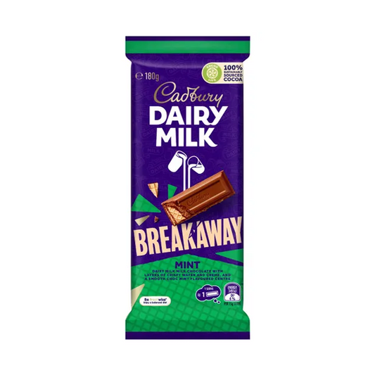 Cadbury Dairy Milk Mint Breakaway Chocolate Block | 180g