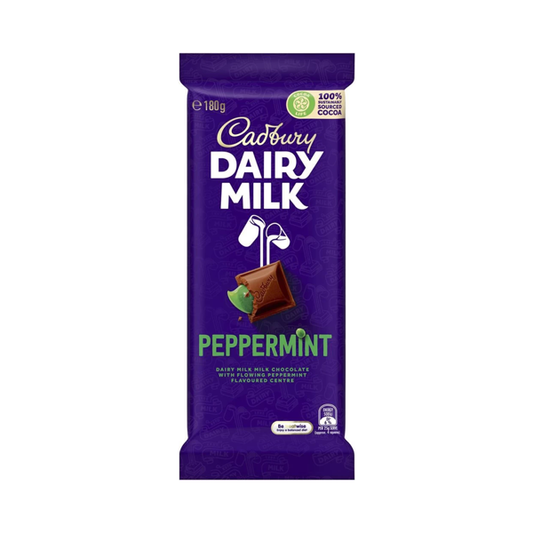 Cadbury Dairy Milk Peppermint Milk Chocolate Block | 180g
