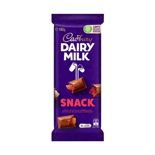 Cadbury Dairy Milk Snack Chocolate Block | 180g