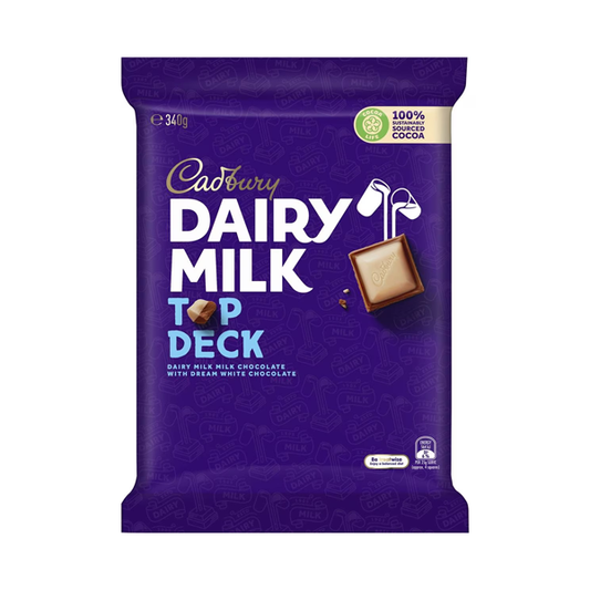 Cadbury Dairy Milk Top Deck Large Chocolate Block | 340g