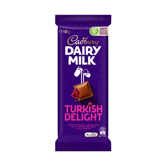 Cadbury Dairy Milk Turkish Delight Chocolate Block | 180g