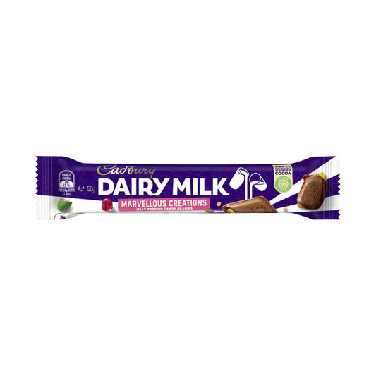 Cadbury Marvellous Creations Jelly Popping Candy Beanies Chocolate Bar | 50g