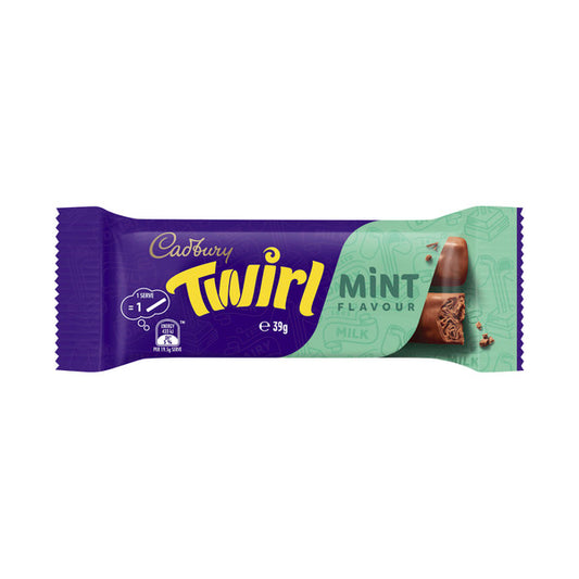 Cadbury Twirl Mint Chocolate Bar | 39g