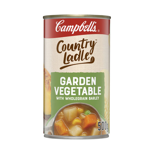 Campbell's Country Ladle Soup Can Garden Vegetable With Wholegrain Barley | 500g