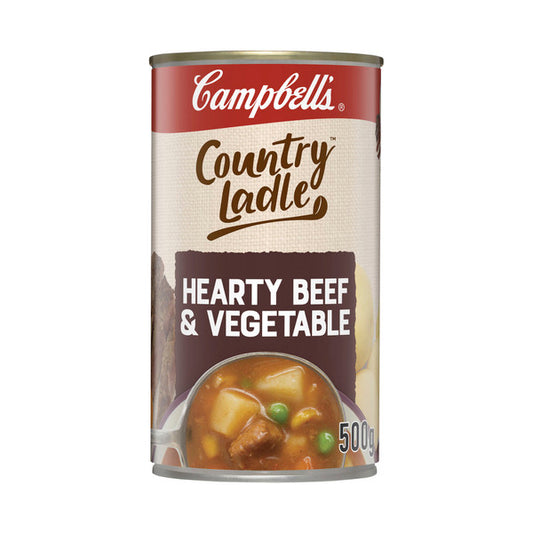 Campbell's Country Ladle Soup Can Hearty Beef & Vegetable | 500g