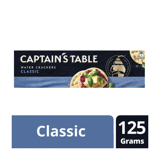 Captain's Table Classic Water Crackers | 125g