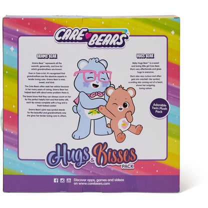 CareBears 35cm Grams & 25cm Hugs Bear Plush Twin Pack