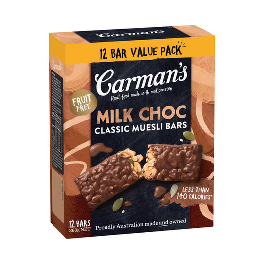 Carman's Bars Indulgent Milk Chocolate Classic | 360g
