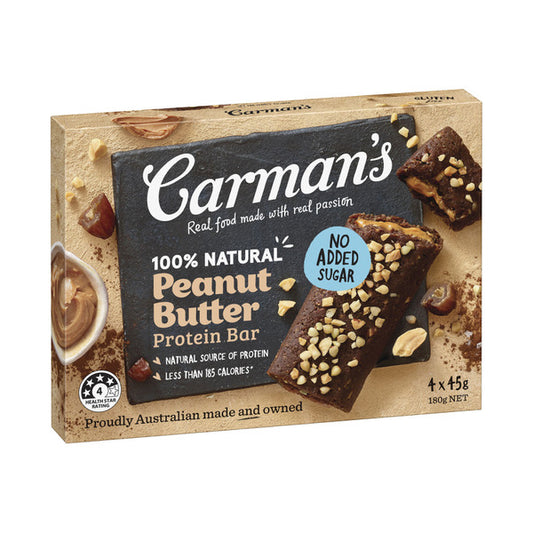 Carman's Protein Nut Butter Peanut Butter 180g | 4 pack