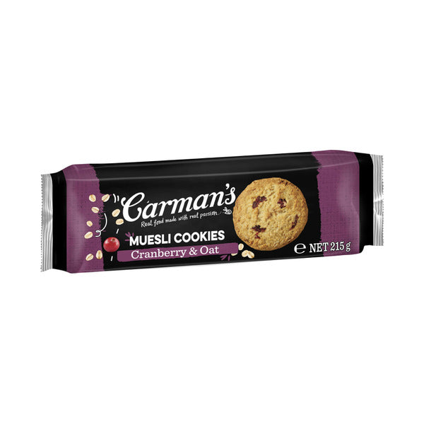 Carmans Muesli Cookies Cranberry Oat | 215g