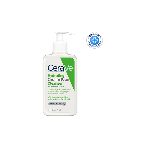 CeraVe Hydrating Cream To Foam Cleanser 236ml