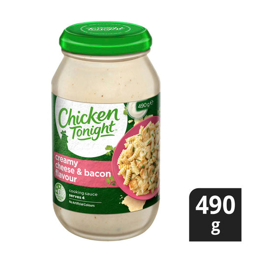 Chicken Tonight Classic Creamy Cheese And Bacon Flavour Simmer Sauce | 490g
