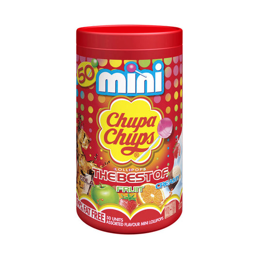 Chupa Chups Best Of Mini Tube 50 Pack | 300g