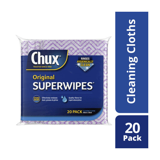 Chux Superwipes Cleaning Cloths 60cm X 30cm | 20 pack