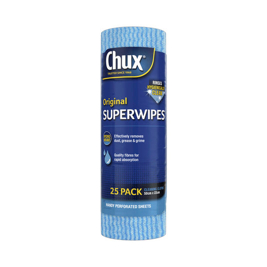Chux Superwipes Cloth Handy Roll | 25 pack