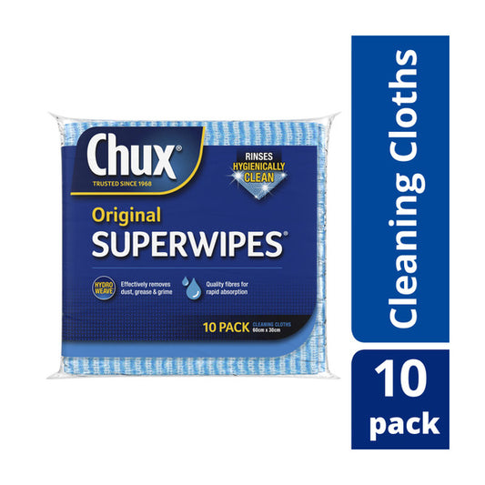 Chux Superwipes Regular Cleaning Cloths 60cm X 30cm | 10 pack