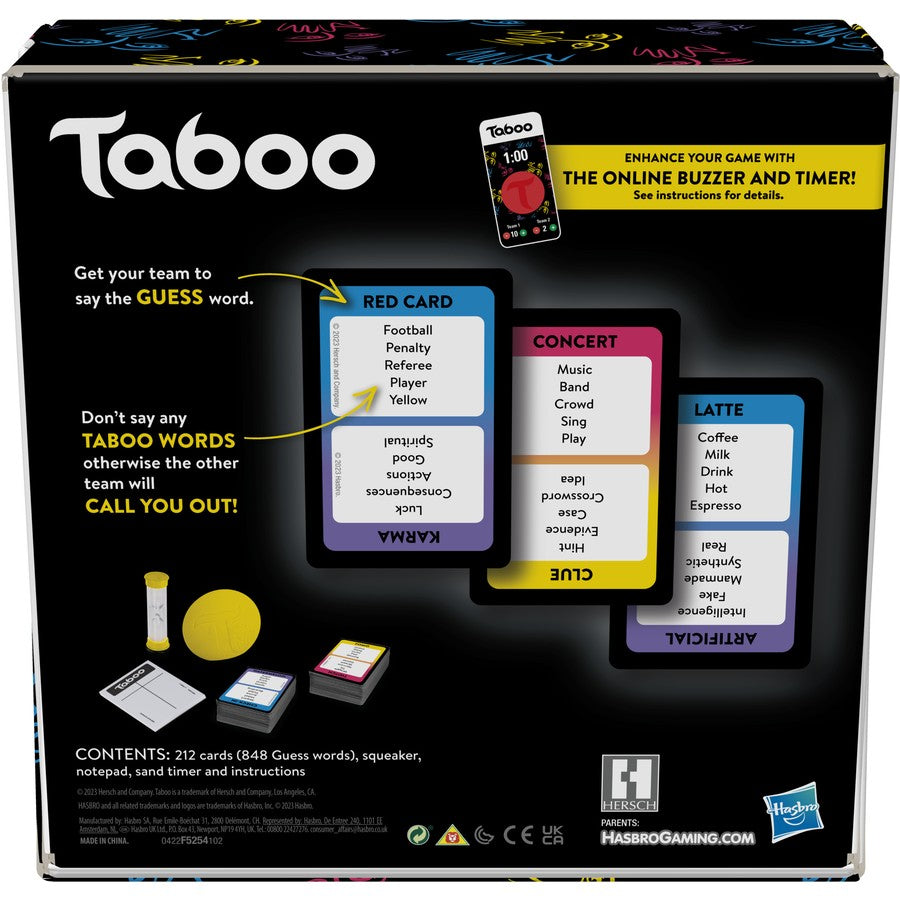 Classic Taboo Game