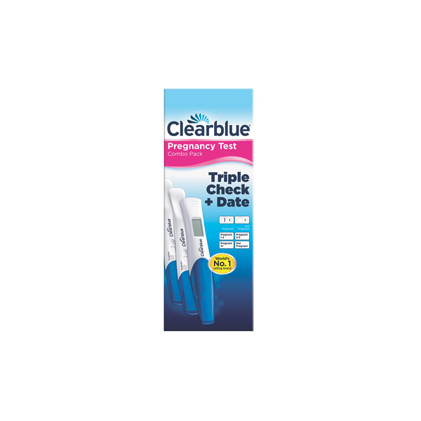 Clearblue Triple Check + Date Pregnancy Test 3 Pack – Shop & Dispatch