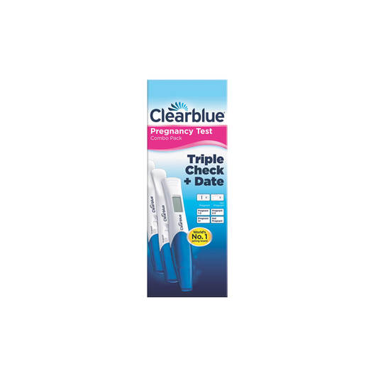 Clearblue Triple Check + Date Pregnancy Test 3 Pack