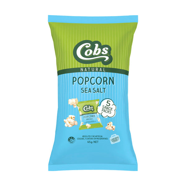 Cobs Popcorn Sea Salt 5 Pack | 65g